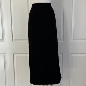 Joan Vass Classic Black Maxi Skirt